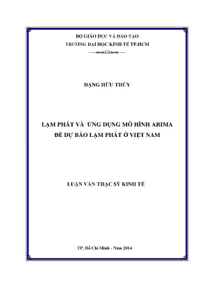 Luận văn lạm phát và ứng dụng mô hình arima để dự báo lạm phát ở việt nam