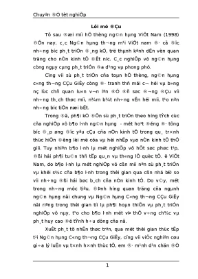 Một số giải pháp nhằm hoàn thiện nghiệp vụ bảo lãnh tại ngân hàng công thương cầu giấy 1