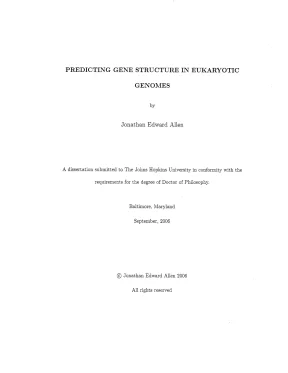 Luận án tiến sĩ predicting gene structure in eukaryotic genomes