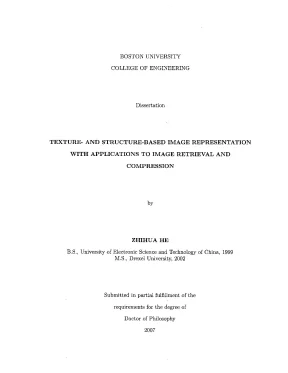 Luận án tiến sĩ texture and structure based image representation with applications to image retrieval and compression