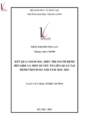 Kết quả chăm sóc điều trị người bệnh hiv aids và một số yếu tố liên quan tại bệnh viện 09 năm 2020 2021