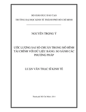 Luận văn ước lượng sai số chuẩn trong mô hình tài chính với dữ liệu bảng so sánh các phương pháp