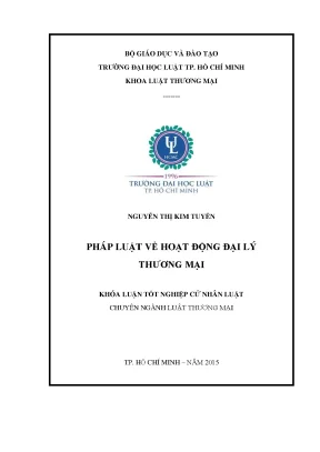 Pháp luật về hoạt động đại lý thương mại