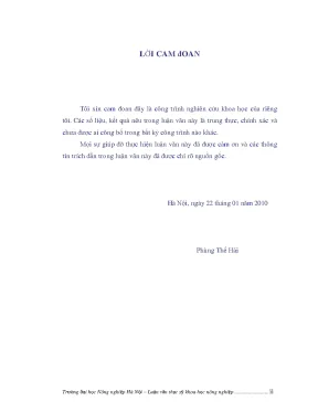 Nghiên cứu một số chỉ tiêu số lượng chất lượng tinh dịch và khả năng sản xuất tinh đông lạnh của bò đực giống holstein friesian sinh tại việt nam