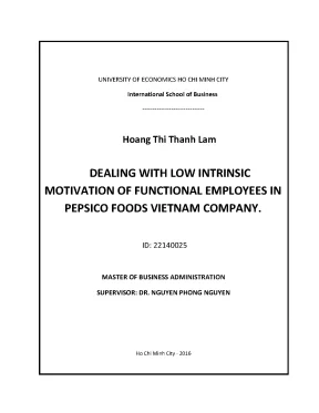 Luận văn dealing with low intrinsic motivation of functional employees in pepsico foods vietnam company