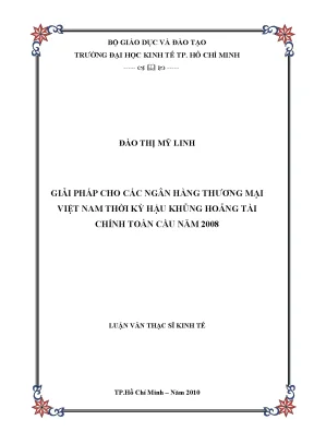 Luận văn giải pháp cho các ngân hàng thương mại việt nam thời kỳ hậu khủng hoảng tài chính toàn cầu năm 2008 luận văn thạc sĩ
