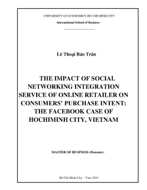 Luận văn the impact of social networking integration service of online retailer on consummers puchase intent the case of hochiminh city vietnam