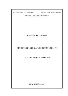 Luận văn mở rộng nội xạ với điều kiện c2