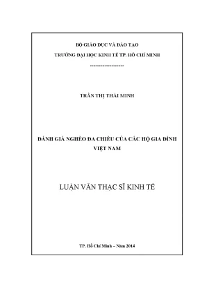 Luận văn đánh giá nghèo đa chiều của các hộ gia đình việt nam