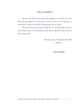 Nghiên cứu một số đặc điểm sinh học sinh sản của cá chiên bagarius yarrelli sykes 1839 trong điều kiện nuôi vỗ