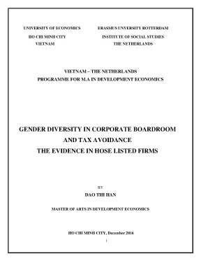 Luận văn gender diversity in corporate boardroom and tax avoidance the evidence in hose listed firms