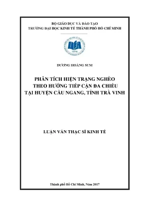 Luận văn phân tích hiện trạng nghèo theo hướng tiếp cận đa chiều tại huyện cầu ngang tỉnh trà vinh