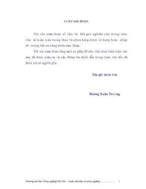 Nghiên cứu ảnh hưởng của liều lượng kali đến sinh trưởng phát triển và năng suất của hai giống lúa th3 5 th7 2 tại gia lâm hà nội