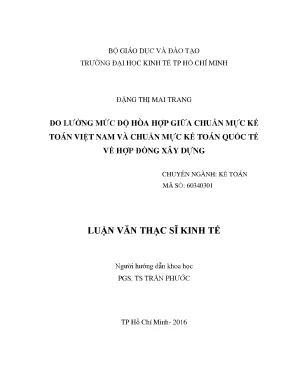 Luận văn đo lường mức độ hòa hợp giữa chuẩn mực kế toán việt nam và chuẩn mực kế toán quốc tế về hợp đồng xây dựng