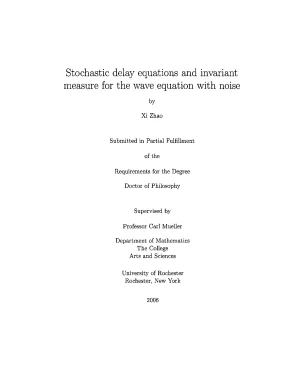 Luận án tiến sĩ stochastic delay equations and invariant measure for the wave equation with noise