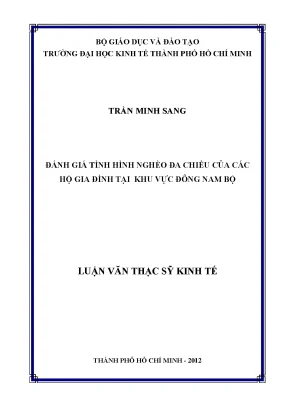 Luận văn đánh giá tình hình nghèo đa chiều của các hộ gia đình tại khu vực đông nam bộ