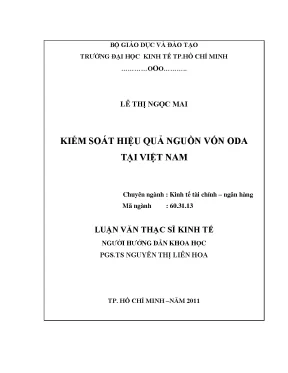 Luận văn kiểm soát hiệu quả nguồn vốn oda tại việt nam