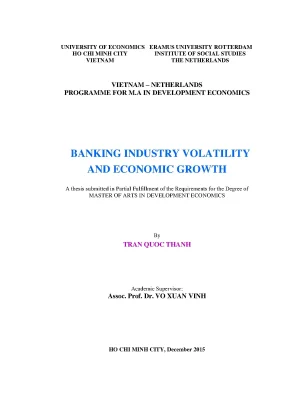 Luận văn banking industry volatility and economic growth