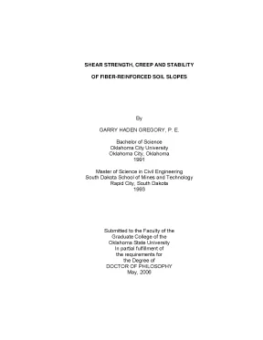 Luận án tiến sĩ shear strength creep and stability of fiber reinforced soil slopes