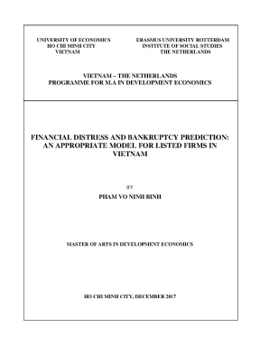 Luận văn financial distress and bankruptcy prediction an appropriate models for listed firms in vietnam