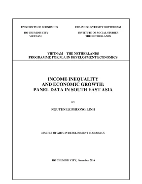 Luận văn income inequality and economic growth panel data in south east asia