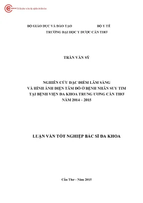 1510 nghiên cứu đặc điểm lâm sàng và hình ảnh điện tâm đồ ở bệnh nhân suy tim tại bv đa khoa trung ương cần thơ năm 2014 2015