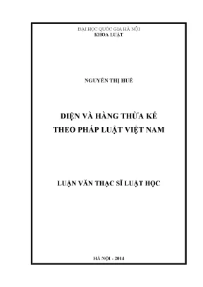 Diện và hàng thừa kế theo pháp luật việt nam