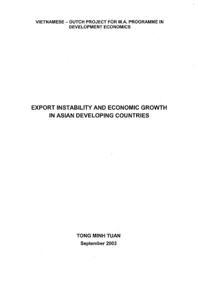 Luận văn export instability and economic growth in asian developing countries