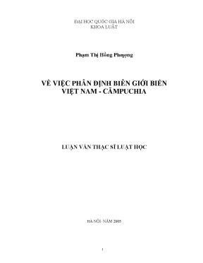 Về việc phân định biên giới biển việt nam cămpuchia