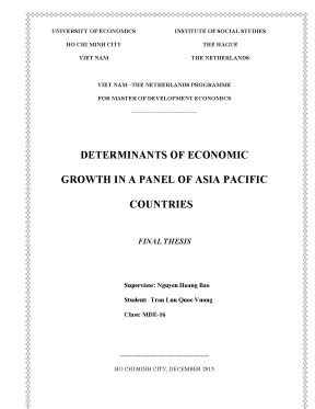 Luận văn determinants of economic growth in a panel of asean and developing countries