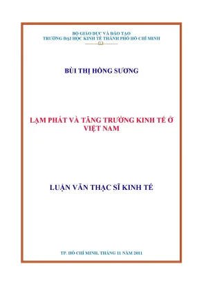 Luận văn lạm phát và tăng trưởng kinh tế ở việt nam