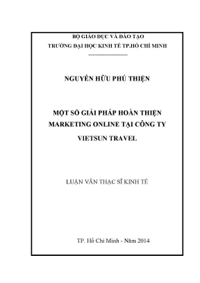 Luận văn một số giải pháp hoàn thiện marketing online tại công ty vietsun travel