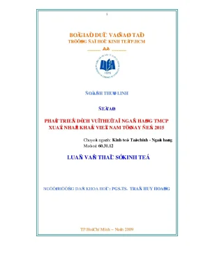 Luận văn phát triển dịch vụ thẻ tại ngân hàng tmcp xuất nhập khẩu việt nam từ nay đến 2015 luận văn thạc sĩ