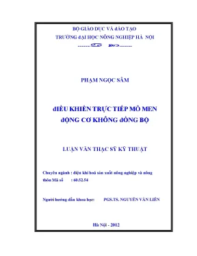 Điều khiển trực tiếp mô men động cơ không đồng bộ