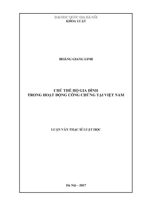 Chủ thể hộ gia đình trong hoạt động công chứng tại việt nam