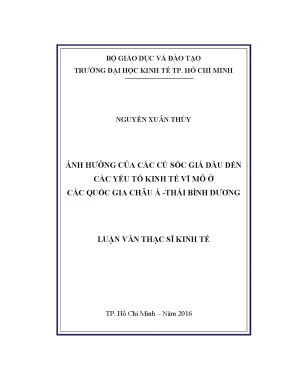 Luận văn ảnh hưởng của các cú sốc giá dầu đến các yếu tố kinh tế vĩ mô ở các quốc gia châu á thái bình dương