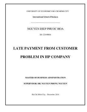 Luận văn late payment from customer problem in hp company