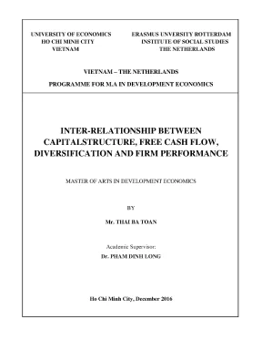 Luận văn inter relasionship between capitalstructure free cash flow diversification and firm performance