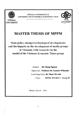 Luận văn thạc sĩ quản lý công state policy changes