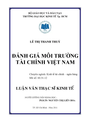 Luận văn đánh giá môi trường tài chính việt nam