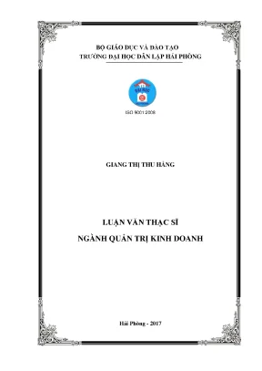 Luận văn thạc sĩ giải pháp nâng cao chất lƣợng nguồn nhân lực cán bộ công chức phƣờng trên địa bàn quận hải an thành phố hải phòng