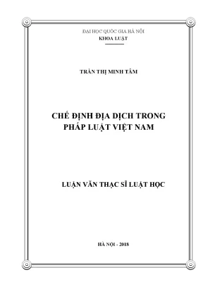 Chế định địa dịch trong pháp luật việt nam