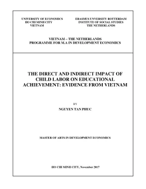 Luận văn the direct and indirect impact of child labor on educational achievement evidence from vietnam