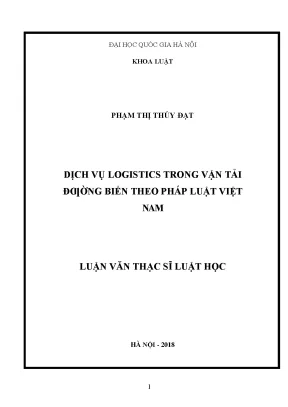 Dịch vụ logistics trong vận tải đường biển theo pháp luật việt nam