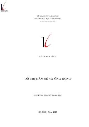 Đồ thị hàm số và ứng dụng luận văn thạc sĩ chuyên ngành phương pháp toán sơ cấp