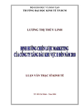 Luận văn định hướng chiến lược marketing của công ty xăng dầu khu vực ii đến năm 2010