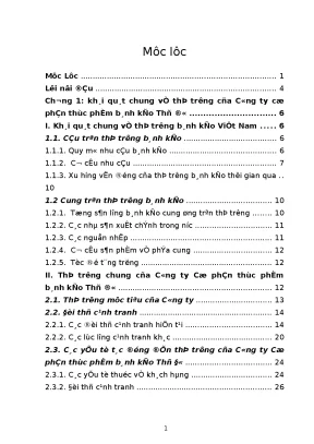 Hoàn thiện hoạt động quản trị bán hàng tại công ty cổ phần thực phẩm bánh kẹo thủ đô