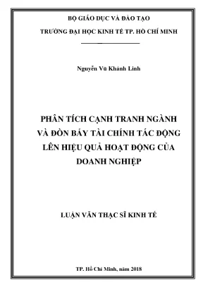 Luận văn phân tích cạnh tranh ngành và đòn bẩy tài chính tác động lên hiệu quả hoạt động của doanh nghiệp