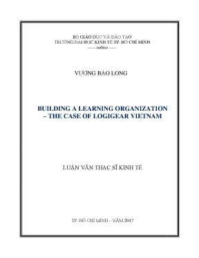 Luận văn building a learning organization the case of logigear vietnam