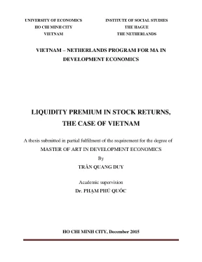 Luận văn liquidity premium in stock returns the case of vietnam